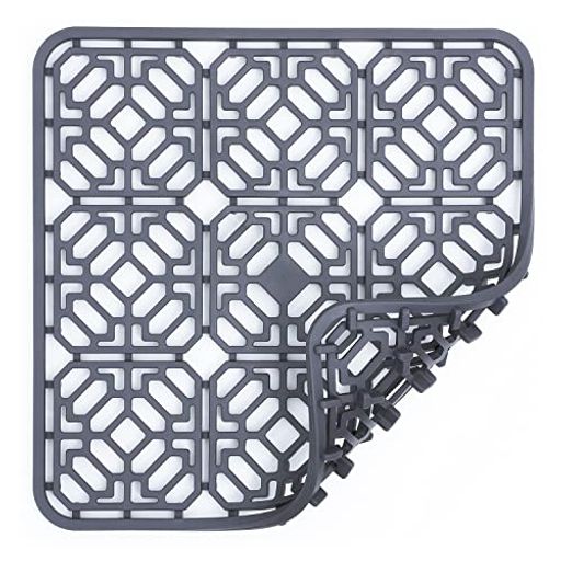 Toskiシンクマットシリコン断熱マット滑り止め乾燥マットプレートホルダー排水耐熱流し保護調理台シン..