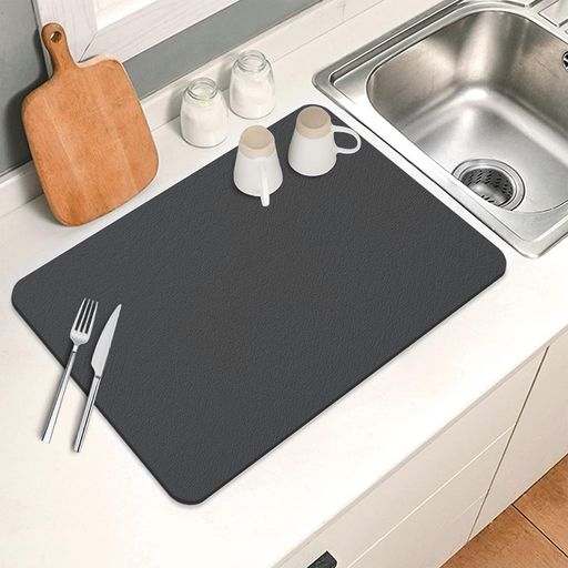 💧【オフィスコーヒーマシンマット】各コー水切りマットのサイズは40x30cm(15.7x11.8インチ)で、通常のコーヒー水切りマットより大きく、大きなコーヒーマシン、カップ、その他のキッチンアクセサリーを収納できます。当社...