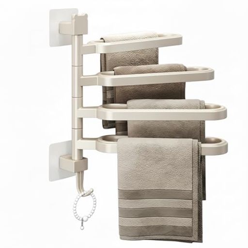 HGBANKASAタオル掛けハンドタオルリングホルダー浴室タオルホルダータオルリング浴室洗面台キッチンお風呂収納36cm4タオルバー