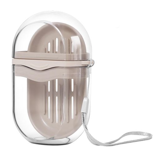 EsiFare石鹸ケース携帯用蓋付き石鹸ボックス石鹸置き石けん箱漏れ防止密閉型ソープディッシュソープケース石鹸収納ボトル漏れ防止設計防水・防塵設計約11*7CM約200g