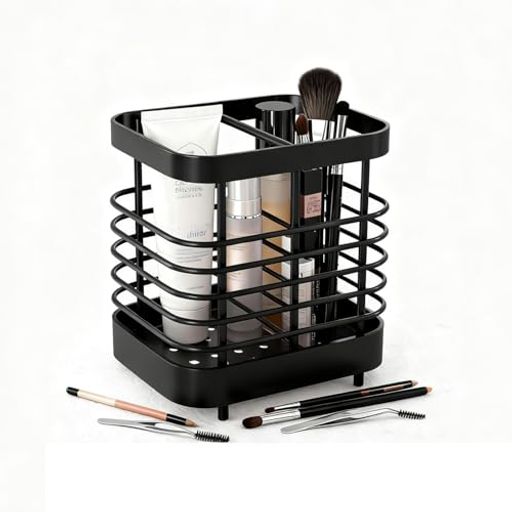 歯ブラシスタンド電動歯ブラシスタンド収納フック付き壁掛け置き型両用歯磨きコップメイクブラシスタンド収納ボックス水切り防水ベースステンレス洗面所バスルーム化粧台すっきり収…