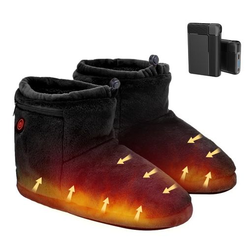 [soribia]電気スリッパフットウォーマースリッパ室内USB足温器歩ける電気足温器足元ヒーター速暖3段階温度調節2個8000mAhバッテリー付き軽量秋冬コードレスあったか防寒対策洗濯可滑り止め…