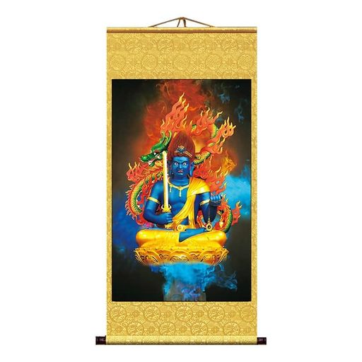 仏画掛け軸-不動明王床の間有難い掛軸お不動さん不動尊五大明王酉とり密教【真言宗】開運掛軸仏事仏間..