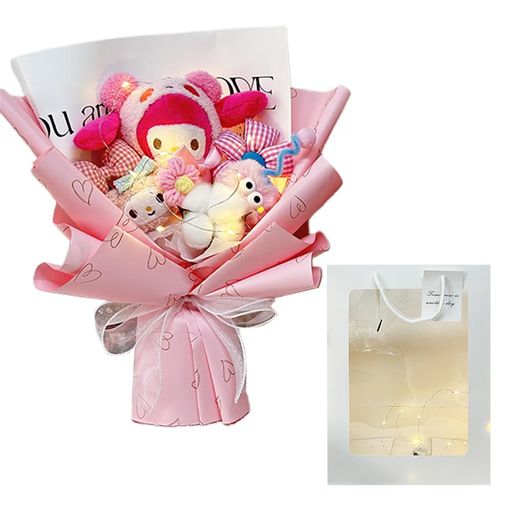 ぬいぐるみ花束枯れない花インテリア卒業クリスマスバレンタインアクセサリー入学お祝い友達子供記念日(マイメロディ)