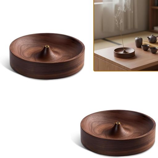 精巧な職人技:厳選された高品質の天然黒檀を使用し、美しい木目と自然な風合いを誇りながら、優れた耐久性も兼ね備えています。縁は丸みを帯びており、安全性と棘の防止に配慮されています。 持ち運びやすく使いやすい:香穴の内径は0.3cmで、一般的な...