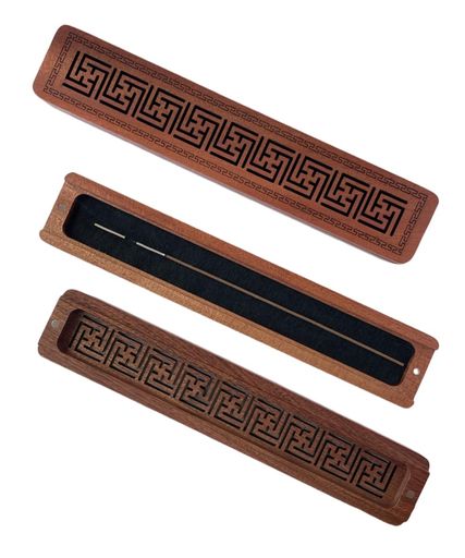 香炉線香立て線香皿横置き花梨木製仏壇袈印堂(線香差し)