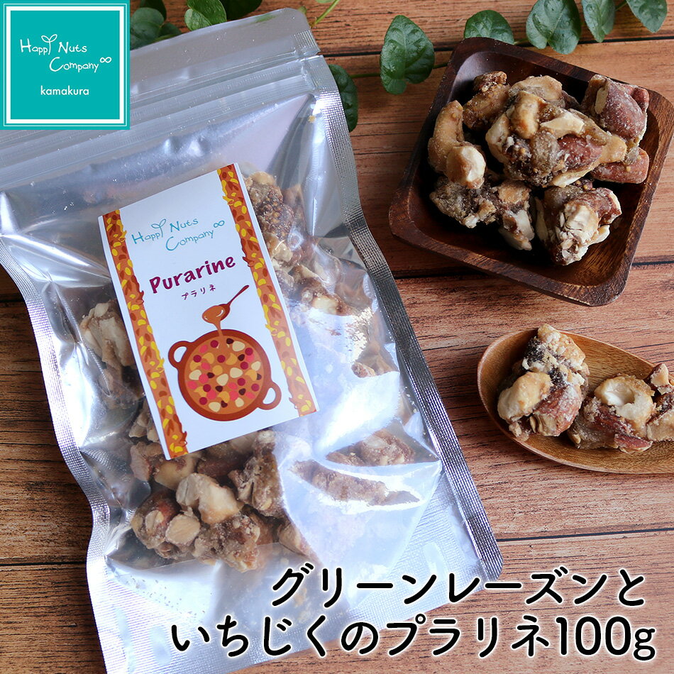 グリーンレーズンといちじくのプラリネ70g/100g /各種フレーバー 一口サイズ ドライフルーツとナッツのお菓子 ナッツ専門店 ハッピーナッツカンパニー 湘南鎌倉・横浜