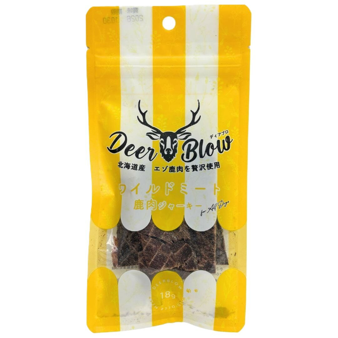 ■DEER BLOW ワイルドミート エゾ鹿肉ジャーキー 18g