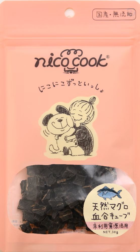 Rakuten - ■nico cook 国産天然鮪 血合キューブ 犬猫兼用　30g