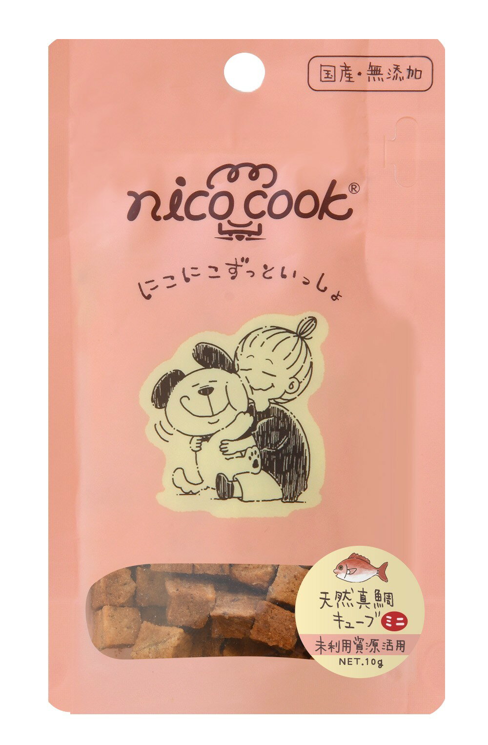 樂天商城 - ■ニコクック　国産天然真鯛キューブ ミニ 犬猫兼用 10g