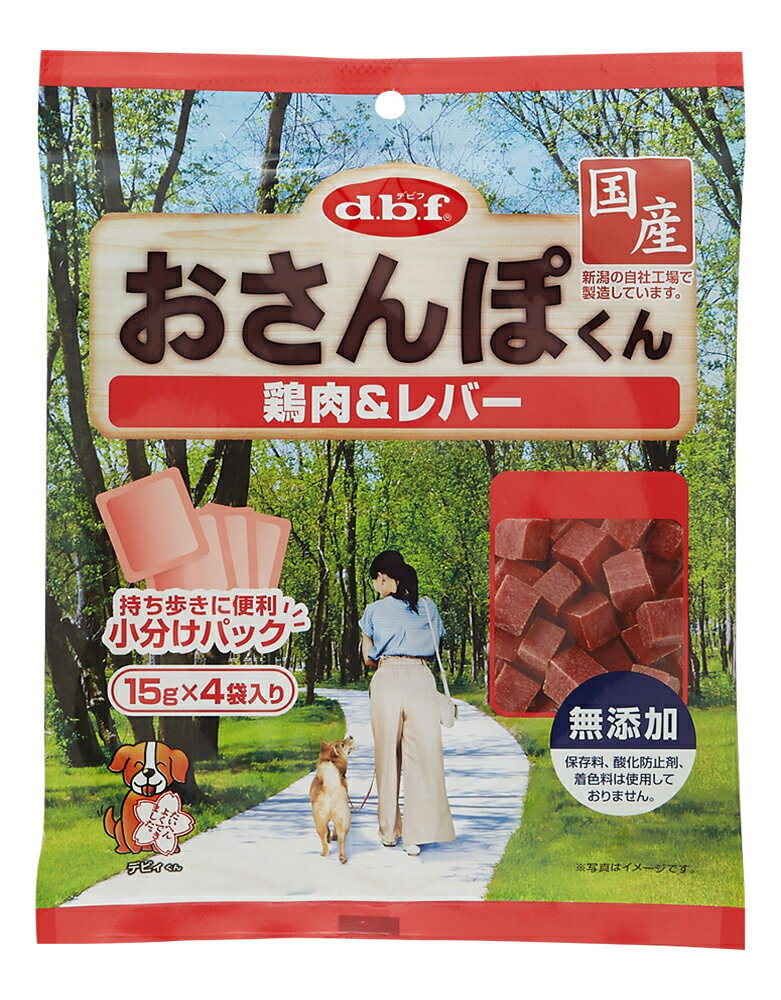 樂天商城 - おさんぽくん 鶏肉&レバー　60g(15g×4袋)
