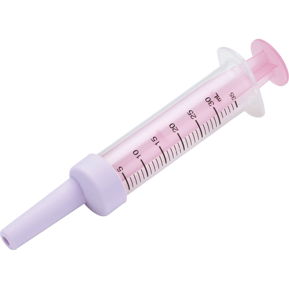 キャップ付注入用注射器　30mlピンク