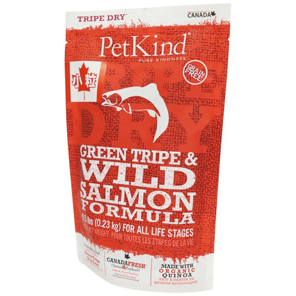 樂天商城 - ■PetKind ペットカインド　トライプドライ　グリーントライプ＆ワイルドサーモン　小粒230g○