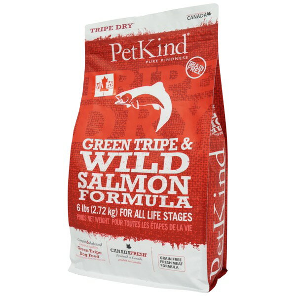 樂天商城 - ■PetKind ペットカインド　トライプドライ　グリーントライプ＆ワイルドサーモン　小粒2.72kg○