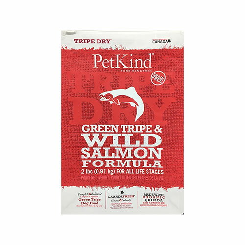 Rakuten - ■Pet Kind（ペットカインド）　トライプドライ　グリーントライプ＆ワイルドサーモン　907g○
