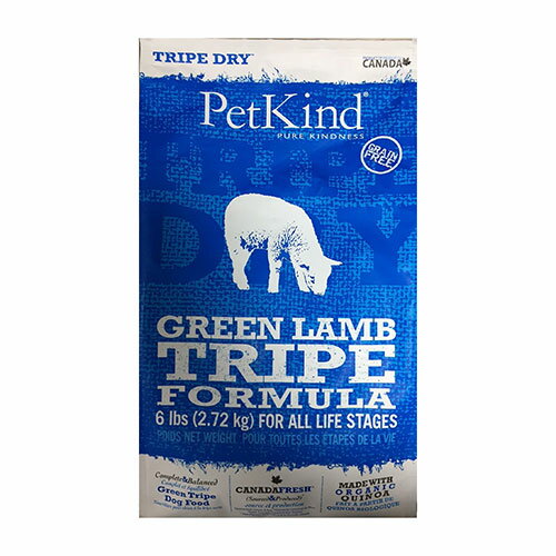 ■Pet Kind（ペットカインド）　トライプドライ　グリーンラムトライプ　2.7Kg○
