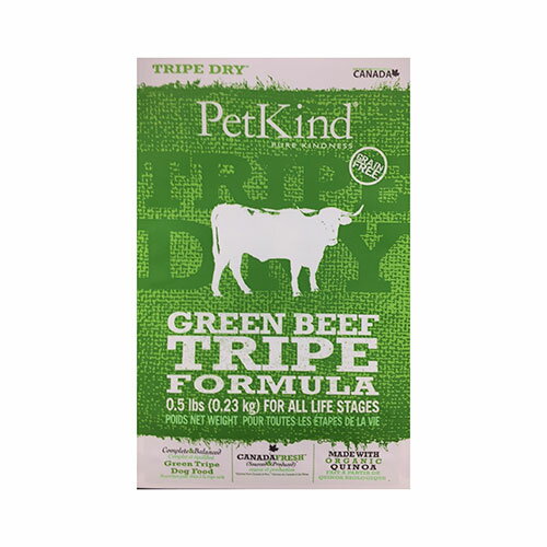 ■Pet Kind（ペットカインド）　トライプドライ　グリーンビーフトライプ　230g○