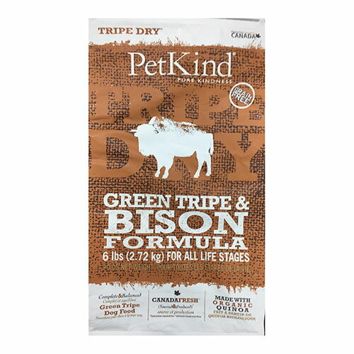 樂天商城 - ■Pet Kind（ペットカインド）　トライプドライ　グリーントライプ＆バイソン　2.7Kg○