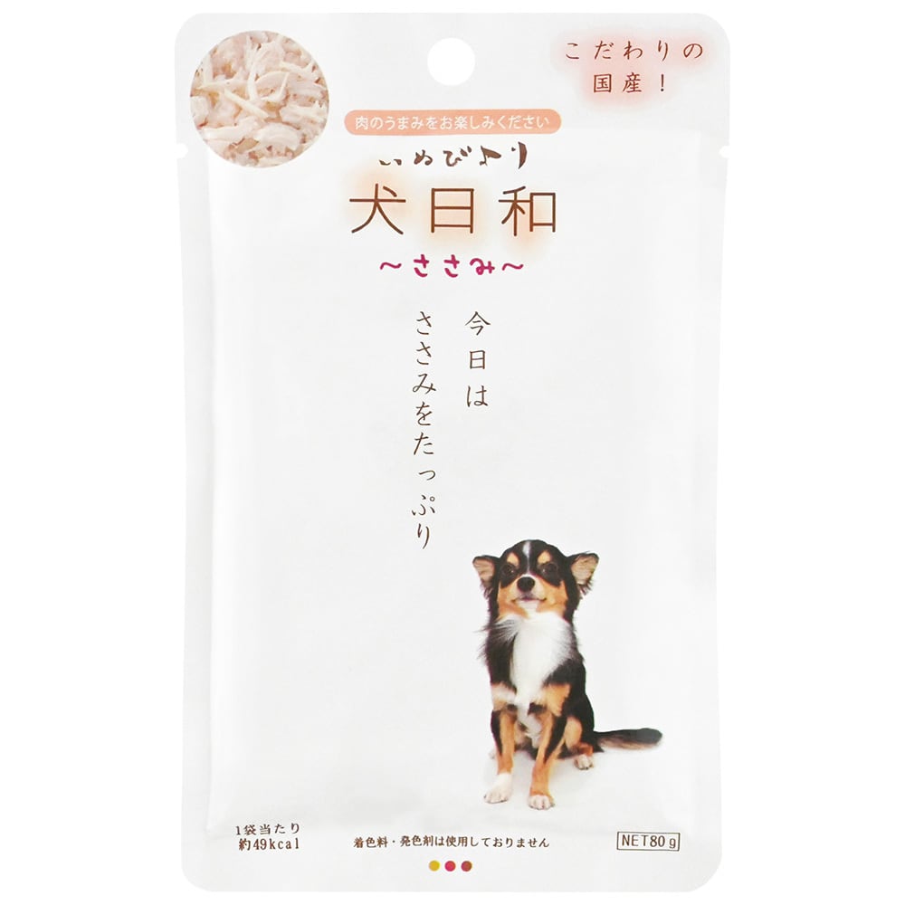 ■犬日和レトルト ささみ 80g○