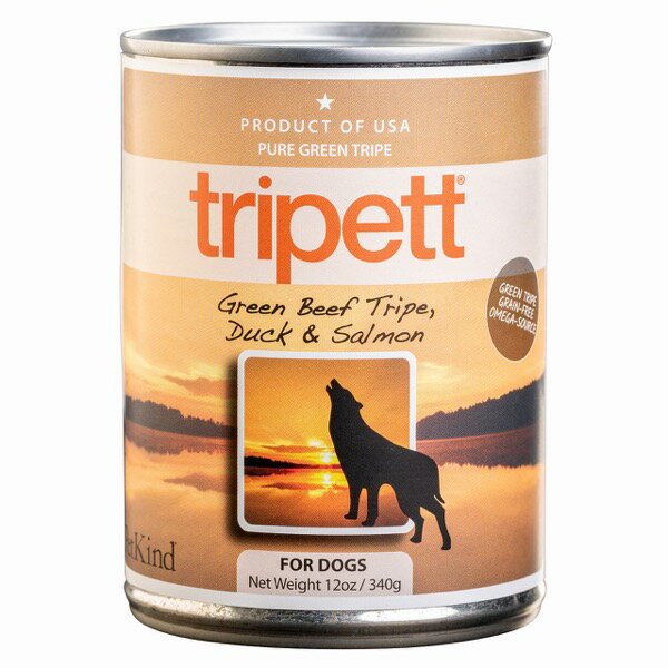 樂天商城 - ■PetKind Tripett グリーンビーフトライプ ダック&サーモン 340g○