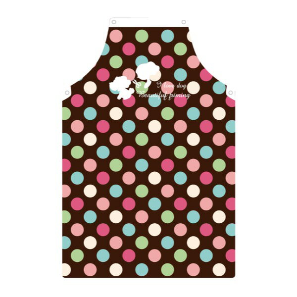 ■トリミングエプロン ドット柄○