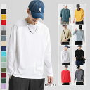 長袖 tシャツ メンズ ロングtシャツ クルーネック メンズ長袖tシャツメンズ 厚手 シンプル パジャマ ルームウェア 普段着 おしゃれ 長袖Tシャツ カットソー ロンt メンズトップス 春 秋 冬 トレーナー 大きいサイズ 冬服 コットン 綿