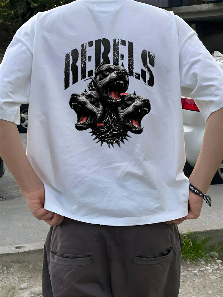 Rakuten - 作業着 白t ビッグシルエット オーバーサイズ ゆったり ユナイテッドアスレ ティーシャツ 半袖tシャツ 厚手 コットン 白 綿100％ 大きめ 大きいサイズ レディース 無地 半袖 メンズ tシャツ