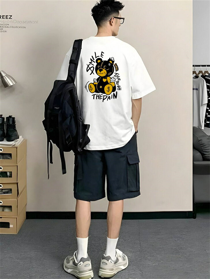 樂天商城 - ビッグシルエット オーバーサイズ 白t 作業着 tシャツ メンズ 半袖 無地 レディース 大きいサイズ 大きめ 綿100％ 白 コットン 厚手 半袖tシャツ ティーシャツ ユナイテッドアスレ ゆったり