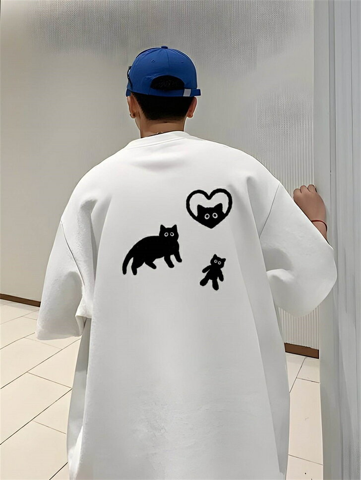 樂天商城 - 綿100％ 大きめ 白 コットン 厚手 半袖tシャツ ティーシャツ ユナイテッドアスレ ゆったり オーバーサイズ ビッグシルエット 白t 作業着 tシャツ メンズ 半袖 無地 レディース 大きいサイズ