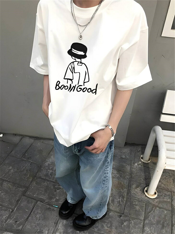 Rakuten - 綿100％ 大きめ 白 コットン 厚手 半袖tシャツ ティーシャツ ユナイテッドアスレ ゆったり オーバーサイズ ビッグシルエット 白t 作業着 tシャツ メンズ 半袖 無地 レディース 大きいサイズ