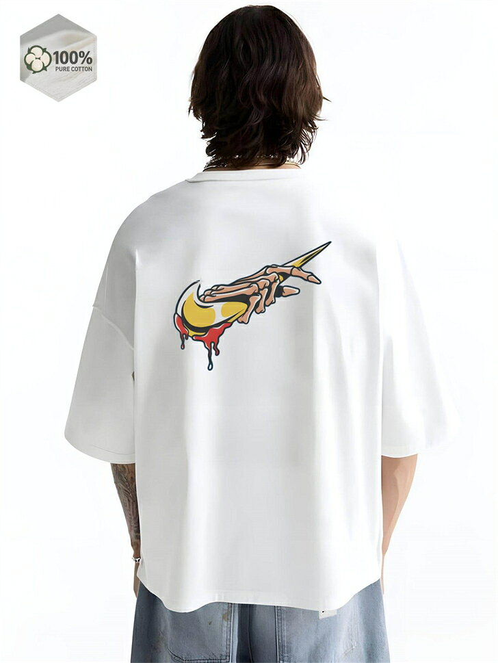 樂天商城 - 大きいサイズ 大きめ 綿100％ 白 コットン 厚手 半袖tシャツ ティーシャツ ユナイテッドアスレ ゆったり オーバーサイズ ビッグシルエット 白t 作業着 tシャツ メンズ 半袖 無地 レディース