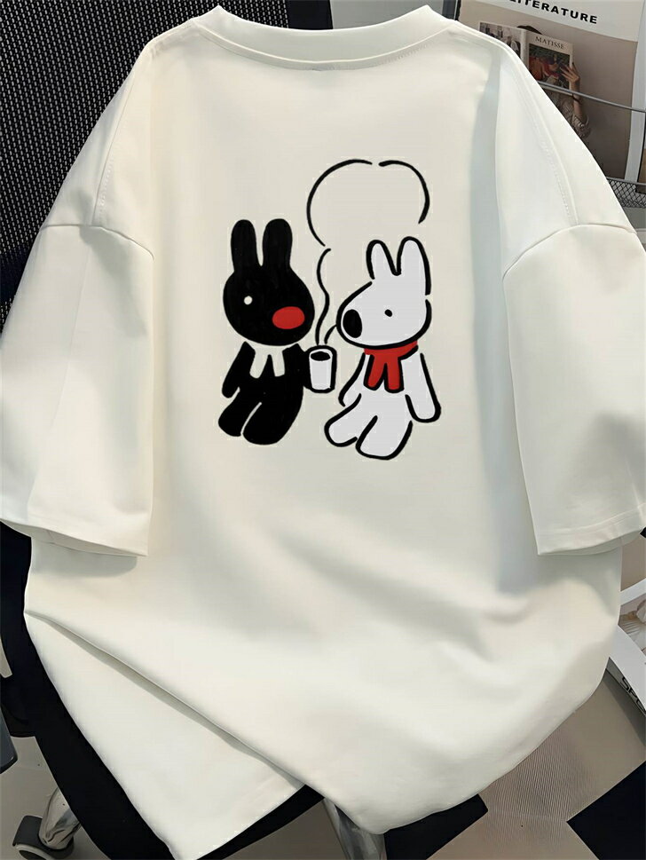 樂天商城 - コットン 白 厚手 半袖tシャツ ティーシャツ ユナイテッドアスレ ゆったり オーバーサイズ ビッグシルエット 白t 作業着 tシャツ メンズ 半袖 無地 レディース 大きいサイズ 大きめ 綿100％