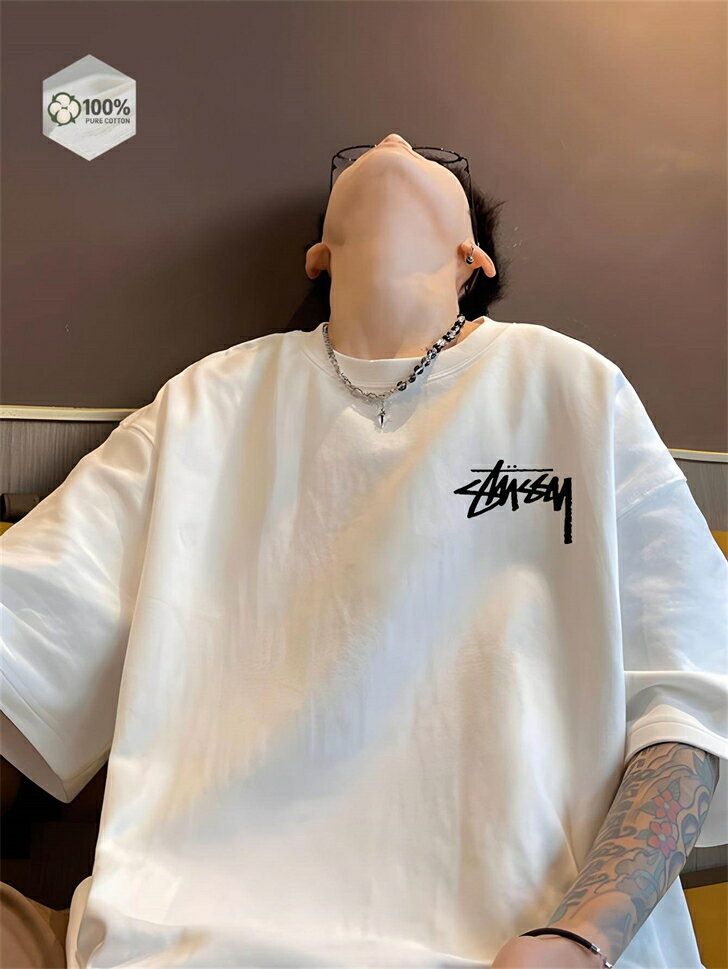Rakuten - 大きめ 大きいサイズ 綿100％ 白 コットン 厚手 半袖tシャツ ティーシャツ ユナイテッドアスレ ゆったり オーバーサイズ ビッグシルエット 白t 作業着 tシャツ メンズ 半袖 無地 レディース