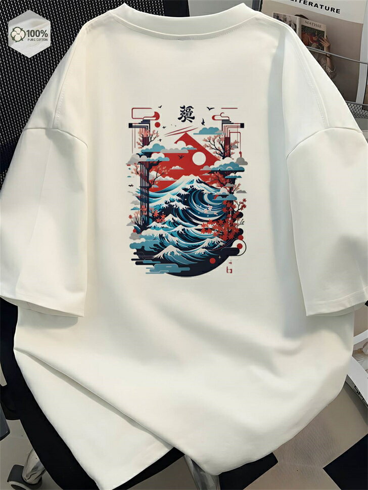 樂天商城 - 白 コットン 厚手 半袖tシャツ ティーシャツ ユナイテッドアスレ ゆったり オーバーサイズ ビッグシルエット 白t 作業着 tシャツ メンズ 半袖 無地 レディース 大きいサイズ 大きめ 綿100％