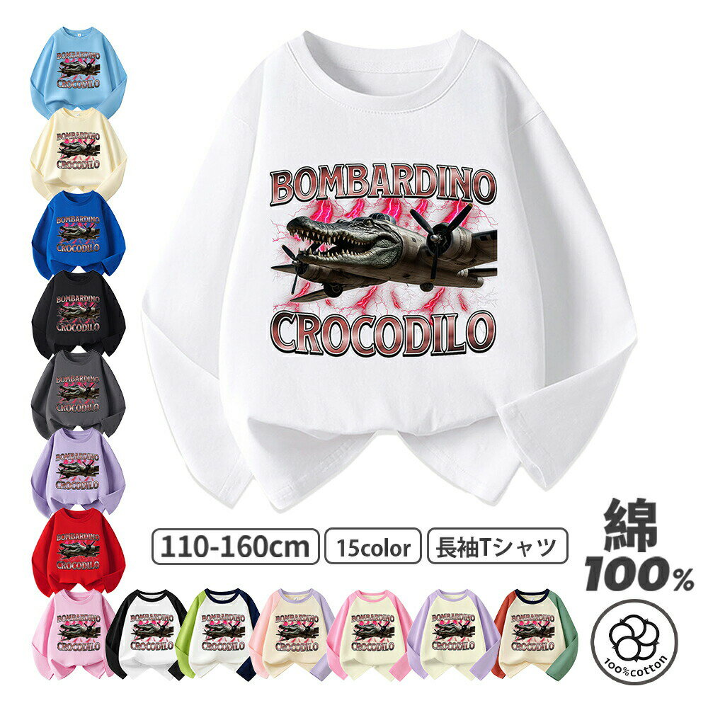 樂天商城 - トゥントゥントゥンサフール イタリアンブレイン ロット 長袖 tシャツ ト TungTungTungSahur タタタタサフール イタリアンブレインロット 子供服 綿100% 長袖Tシャツ キッズ 長袖Tシャツ トップス 通気 子ども服 小学生 通学 通園着 誕生日 プレゼント 110120130 140 150cm