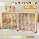 コレクションケース 薄型 壁掛け収納 コレクションボードショーケース 30*30cm ガラスケース キュリオケース ロータイプ フィギュア ケース 背面ミラー 透明展示ケース 扉付き 透明