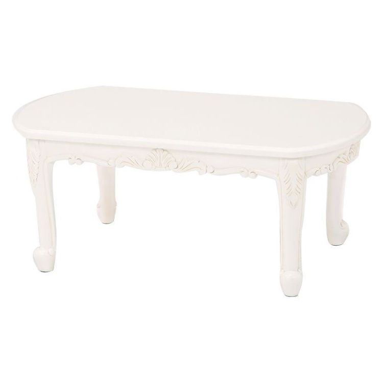 【P10倍：11/14 10:00 - 11/16 23:59】[送料無料] テーブル おしゃれ アンティークホワイト 白 かわいい