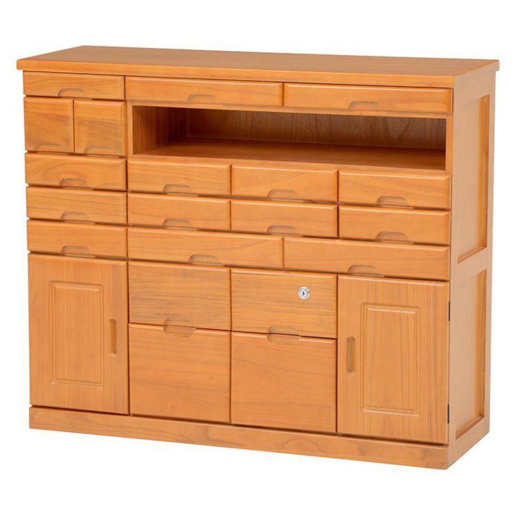 [送料無料] 電話台 おしゃれ FAX台 キャビネット 幅93×奥行32×高さ78cm