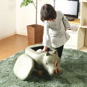 【SALE:7/11 20:00 - 7/19 01:59】アニマルスツール おしゃれ サイ 収納付き 動物 幅67×奥行34×高さ37cm