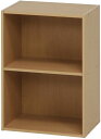 【SALE:7/11 20:00 - 7/19 01:59】カラーボックス 2段 2個セット 収納棚 幅41.8×奥行29×高さ59cm ナチュラル