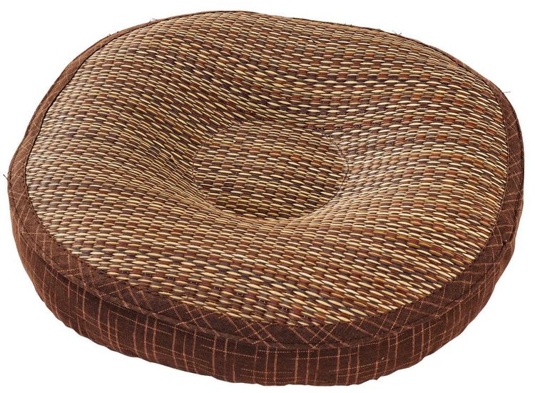 【SALE：6/12 20:00 - 6/22 01:59】円座クッション 夏 40cm 円形 おしゃれ い草 畳