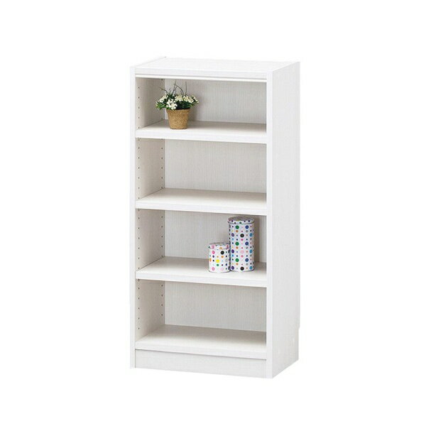 【SALE：12/3 20:00 - 12/11 01:59】受注生産 隙間収納ラック 幅44高さ90 4段 ホワイト