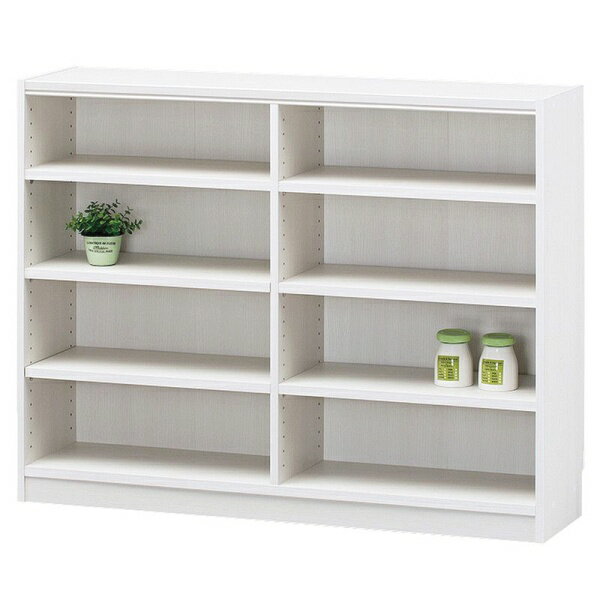 【SALE：12/3 20:00 - 12/11 01:59】受注生産 隙間収納ラック 幅117高さ90 4段 ホワイト