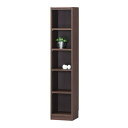 【SALE:7/11 20:00 - 7/19 01:59】受注生産 隙間収納ラック 幅31高さ150 5段 スリム ダークブラウン