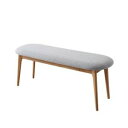 【SALE:5/1 10:00 - 5/8 01:59】ダイニングベンチ おしゃれ 2人掛け 120cm 天然木オーク材 長椅子 ベンチシート