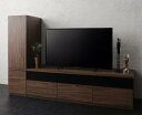 【SALE:7/11 20:00 - 7/19 01:59】テレビ台 おしゃれ 2点セット(テレビ台140+木扉キャビネット) 40インチ/43インチ/50イン...