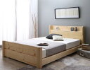 すのこベッド シングルベッド マルチラススーパースプリングマットレス付き 6段階高さ調節 頑丈天然木