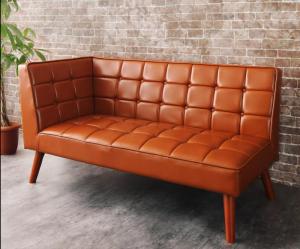 ダイニングソファー おしゃれ 2人掛け 右アームタイプ 古木風 ヴィンテージ アメリカンスタイル