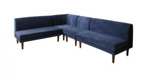 ダイニングソファー おしゃれ 4点セット(2P×2脚+1P+コーナーソファ) 大型ソファ ポケットコイル 高さ調節