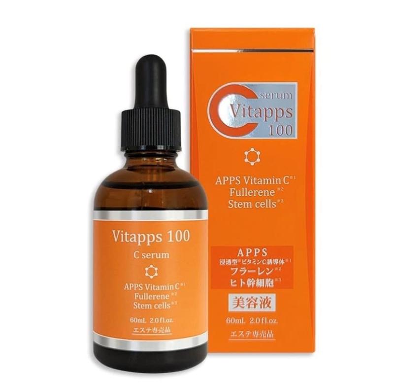 Vitapps 100Cセラム　60ml 浸透型ビタミンC美容液　　フラーレン美容液　EGF美容液　コエンザイムQ10美容液